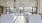 a person standing in n eating area