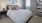 a bed in a room