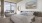 a studio apartment with a city view