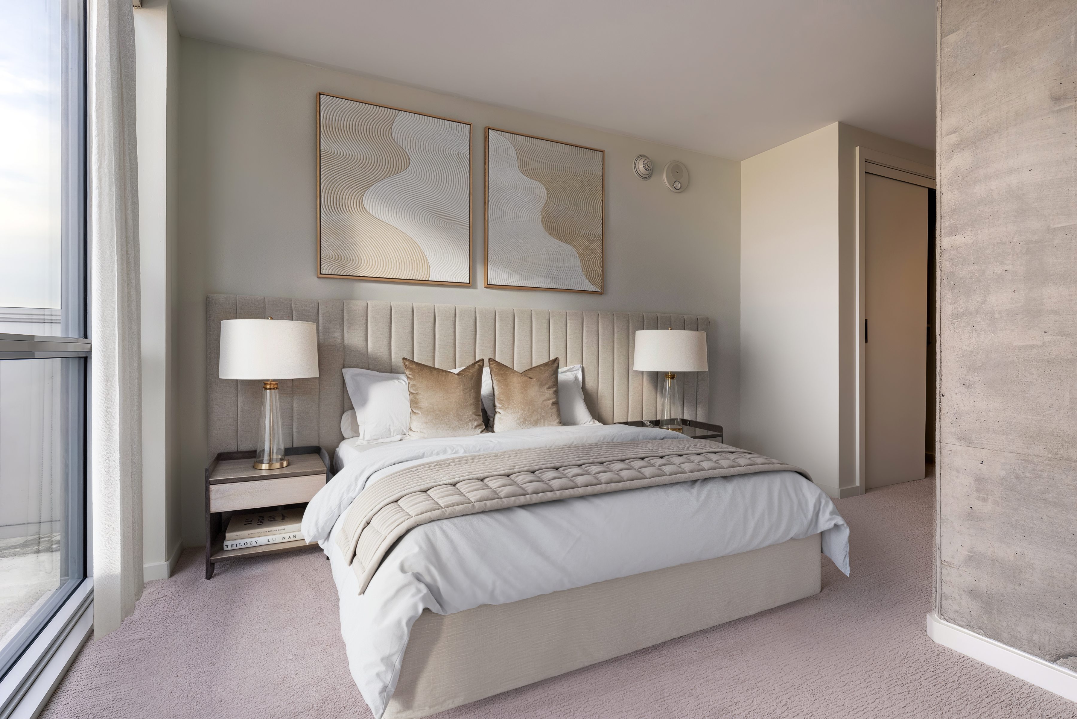 Bedroom options with thoughtful details Bedroom with bed and nightstands